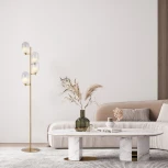 Торшер с выключателем Eurosvet Loona 01161/4 латунь (220V)