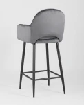 Стул полубарный Stool Group Венера диамант велюр серый УТ000004925