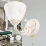 Бра с выключателем Arte Milano AM343659 343659/1W WT+G (220V)