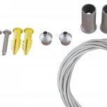 Тросовый подвес 2шт Gravity серебро (магнитный) Maytoni Technical TRA004SW-21S (48V)