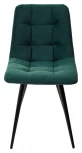 Стул CHILLI-Q зеленый #19, велюр / черный каркас, 4 шт/ 1 к