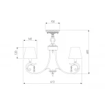 Потолочная люстра Eurosvet Incanto 60069/5 серебро (220V)