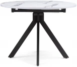 Деревянный стол Woodville Бетина мрамор белый / черный 504210