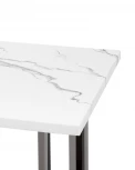 Журнальный столик Stool Group Нэйтан 61*61 белый мрамор сталь темный хром УТ000036330