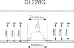 Встраиваемый точечный светильник под гипсокартон Donolux DL228 DL228G (220V)