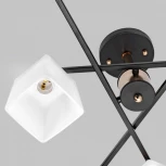 Потолочная люстра на штанге Imex MD.4080-6-S-BK+FGD