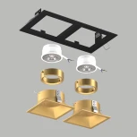 Встраиваемый светильник под LED модуль/ламп МR16 Lightstar Domino D5270303GMOD (220V)