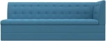 Диван кухонный Бриз с углом справа (Голубой/Рогожка) Лига Диванов арт.123176