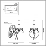 Бра Odeon Light Ines 4189/1W