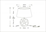 Настольная лампа Poppy A4063LT-1GO Arte Lamp (220V, выключатель)