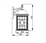 Настенный фонарь уличный Oasis Light 64802L R (220V, IP44)