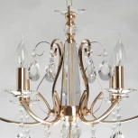 Подвесная люстра De City Свеча 683014606 (220V, хрусталь, подвески, на цепи, подсвечник, свеча)