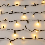 Светодиодная гирлянда ARD-STRING-CLASSIC-1000-BLACK-100LED-PULSE Warm (230V, 7W) (IP65)