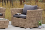Лаунж-зона из искусственного ротанга, цвет соломенный 4SIS Капучино KS3С2T-4-SET