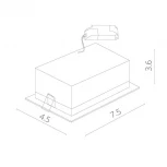 Встраиваемый точечный светильник Arte Lamp Grill A3153PL-2BK (LED, 220V)