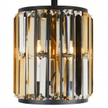 Подвесной светильник iLamp Royal 10390-1P BK (220V, хрусталь, на цепи, круглые)