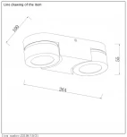 Накладной точечный светильник Lucide Mitrax 33158/10/31