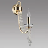 Бра Odeon Light Capel 5063/1W золото/прозрачный/металл/хрусталь (220V, подвески, свеча)