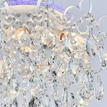 Потолочная люстра RGB хрустальная с пультом Reluce 04024-0.3-06 WH+SILVER PN+RGB (220V)