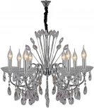 Подвесная люстра ILLUMICO IL2367-8POR-39 CR (220V, хрусталь, на цепи, подсвечник, свеча)