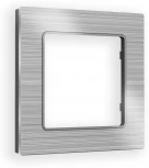 Рамка Ambrella Volt ALFA Platos (Серебро Металл шлифованный) 1-ая AF550101