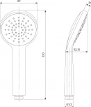Душевая стойка Milardo Simp SIMSB1FM06