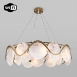 Подвесная люстра Wi-Fi Bogate's Galicia 354/8 Smart (322/8) (220V, управление смартфоном, голосовое управление, умный дом - Minimir Home, Алиса, Маруся, Салют, на тросе, круглые)
