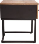 Тумба прикроватная R-Home Loft Дуб табак/Графит