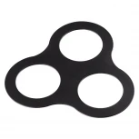 Рамка для трех встраиваемых светильников Novotech Metis, треугольник, белый