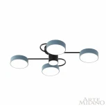 Потолочная люстра на штанге Arte Milano Ferrara 253039/4+1 Bk/Gr (LED, 220V, круглые)