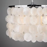 Подвесная люстра Eurosvet 60005-3535 60005/3 хром / перламутр (220V, на тросе)