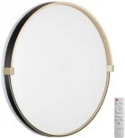 Настенно-потолочный светильник Sonex Olidi Black 7647/EL PALE SN пластик/черный/золотой LED 70Вт 3000-6000К D490 IP43 пульт ДУ (220V, круглые)