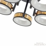Потолочная люстра на штанге Arte Milano 271040/5R BK/GD (LED, 220V, круглые)