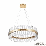 Подвесная люстра Arte Milano Venezia 311096/D800 BS (регулировка яркости, LED, 220V, хрусталь, пульт управления, на тросе, круглые)