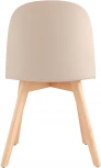 Стул Stool Group Fog с подушкой бежевый деревянные ножки УТ000036895