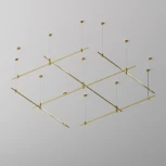 Шинопровод магнитный Flarity латунь 2м Maytoni Busbar trunkings Flarity TRX154-112BS (24V)