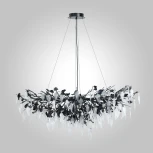 Подвесная люстра AM Group WOODSTAR WOODSTAR L1200 BK (220V, на тросе, листья)