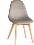 Стул CINDY SOFT (mod. C1021F1-1) / 1 шт. в упаковке (Велюр,Дерево бук /Светло-серый)