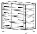 Комод Лофт-8, Ивару