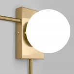 Настенный светильник Fredo 40034/1 латунь Eurosvet (220V, шар)
