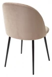 Обеденный стул M-City НИРВАНА, цвет бежевый B-05, велюр / черный каркас