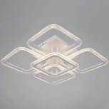 Потолочная люстра на штанге светодиодная с пультом  и ночным режимом Reluce 09838-0.3-4+1 WH (Умный дом) (220V)