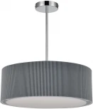 Потолочная люстра на штанге Lumion Zigrisa 8111/5 хром/серый, металл/текстиль E14 5*40W 220V (круглые)