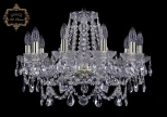 Подвесная люстра Art Classic 11.25 11.25.10.200.Gd.Sp (220V, хрусталь, на цепи, подсвечник, свеча)