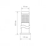 Наземный светильник Elektrostandard Ignis 1550 TECHNO черный (220V, IP54)