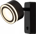 Спот для чтения с выключателем ЭРА WL49 BK