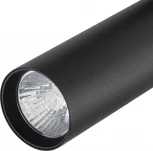 Трековый светильник однофазный Escada 20001 20001TRA/02 SBK 1x50Вт GU10, металл, черный матовый (220V, круглые)