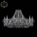 Подвесная люстра Art Classic 11.11 11.11.12.360.Gd.Sp.K801 (220V, хрусталь, на цепи, подсвечник, свеча)