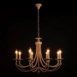 Подвесная люстра Abrasax Josephine 3007/8(creamgold) (220V, на цепи, свеча)