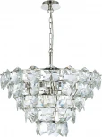 Подвесная люстра каскадная Simple Story 1098 1098-9PL (220V, хрусталь, на цепи)